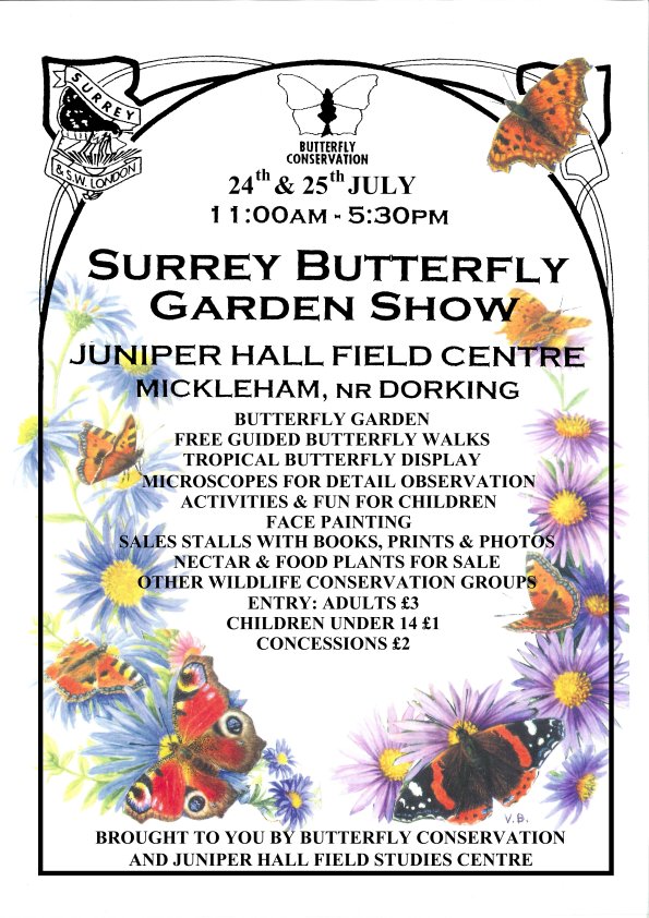 Surrey Butterfly Garden Show 24, 25 July